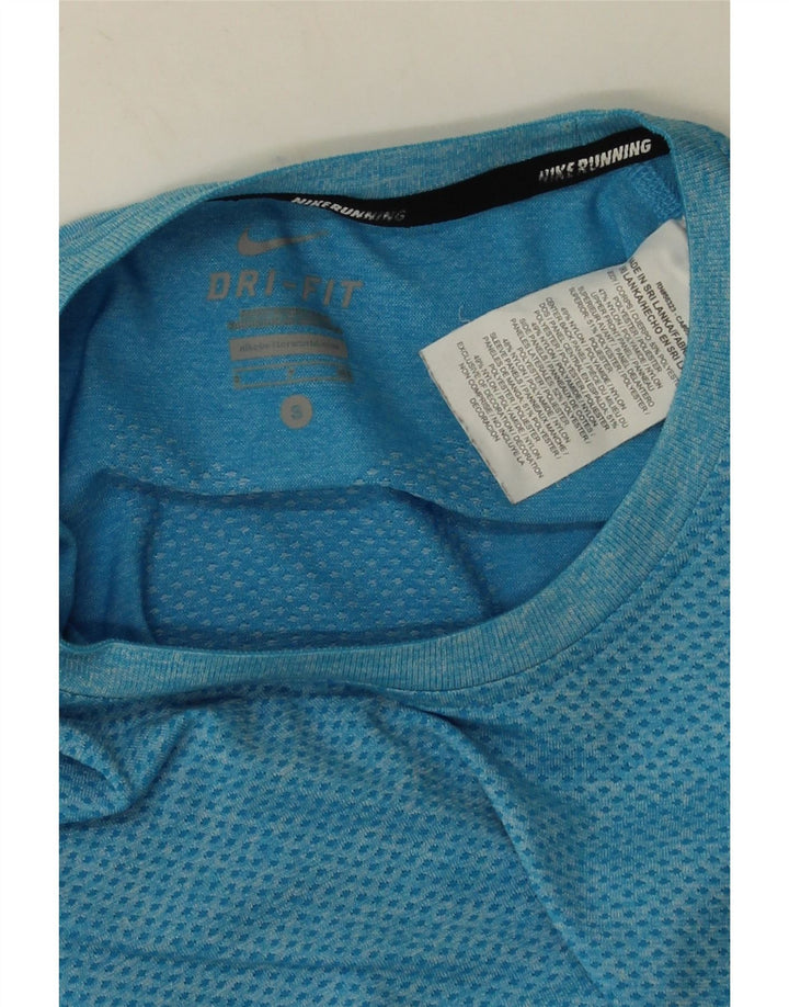Мужская футболка Nike Dri Fit, маленький синий полиэстер с крапинками
