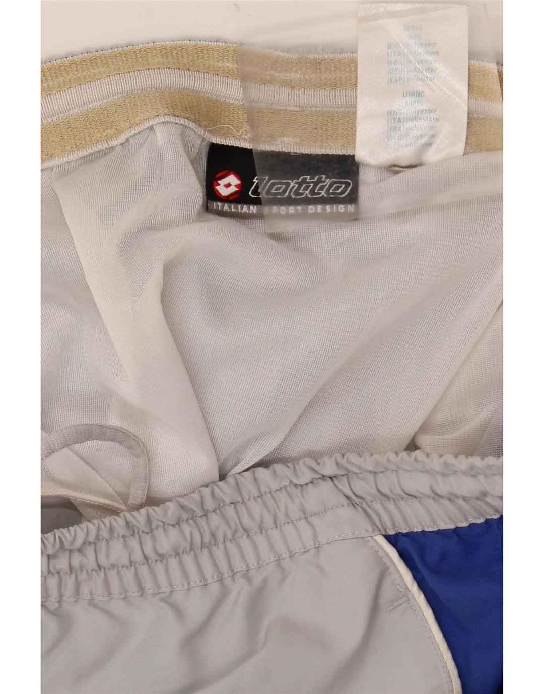 Мужские спортивные шорты LOTTO UK 38/40, средний серый полиэстер с цветными блоками