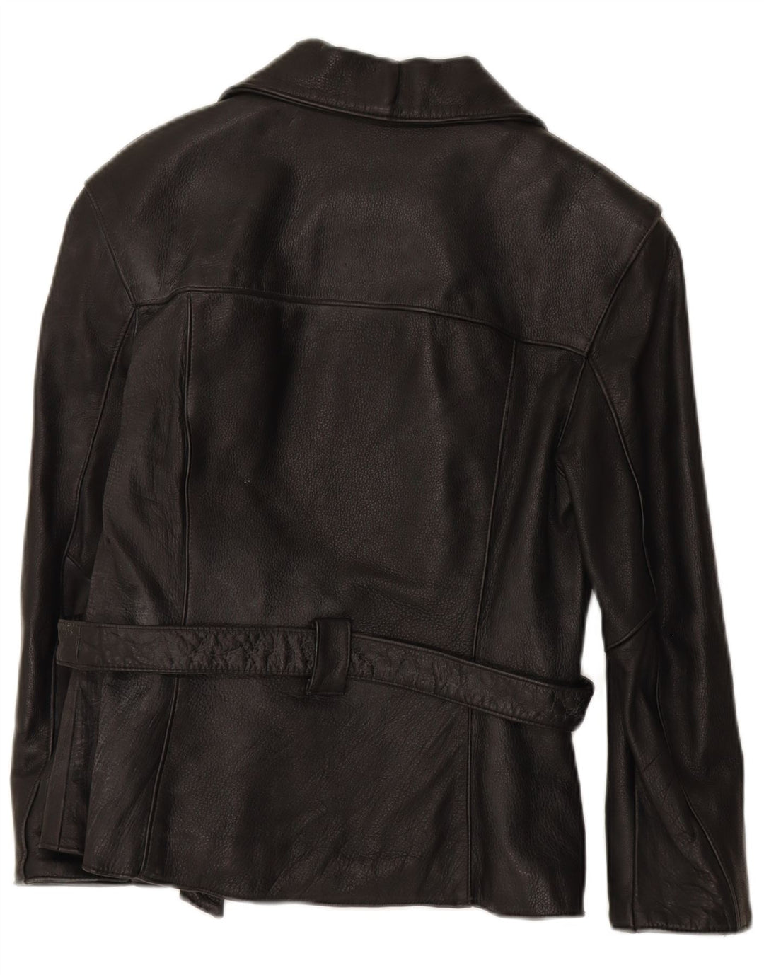 GOB Womens Leather Jacket UK 10 Small Black Leather