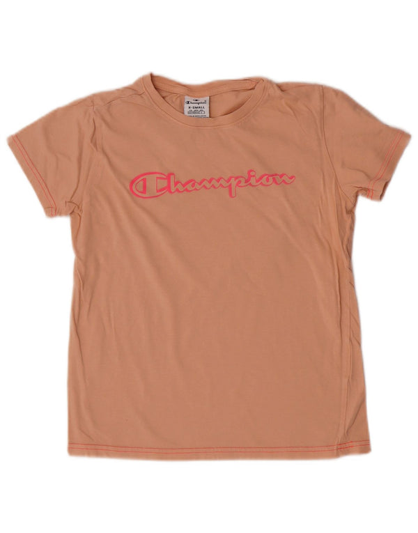 Женская футболка свободного кроя с рисунком Champion UK 6 XS, оранжевая
