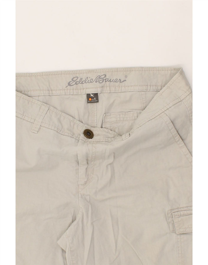 EDDIE BAUER Womens Cargo Shorts US 6 Medium W30  Grey Cotton Vintage Eddie Bauer and Second-Hand Eddie Bauer from Messina Hembry 