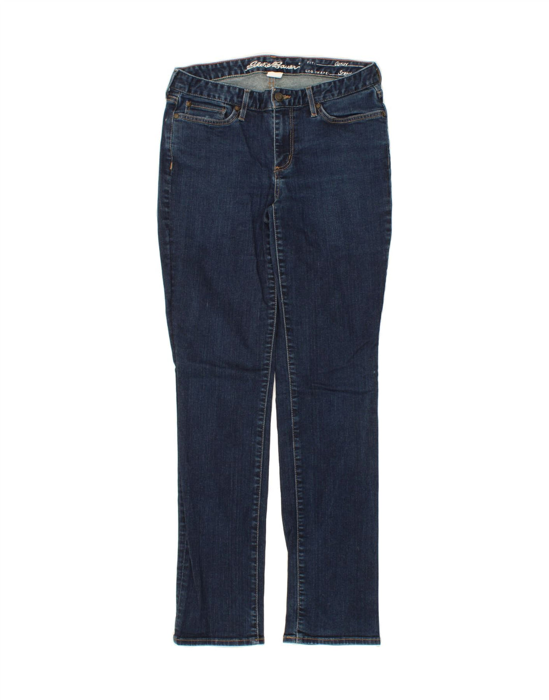 EDDIE BAUER Womens Curvy Straight Jeans US 8 Medium W27 L32 Blue Cotton Vintage Eddie Bauer and Second-Hand Eddie Bauer from Messina Hembry 