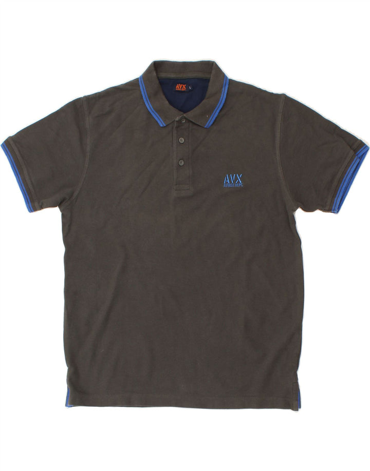 AVIREX Mens Polo Shirt Large Grey Cotton Vintage Avirex and Second-Hand Avirex from Messina Hembry 