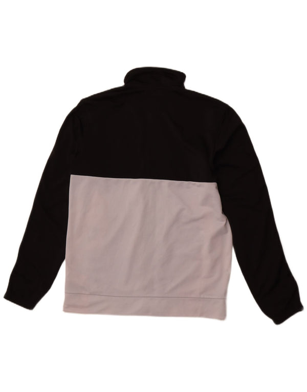 Мужская спортивная куртка ADIDAS UK 40/42, средний черный, цветной блок