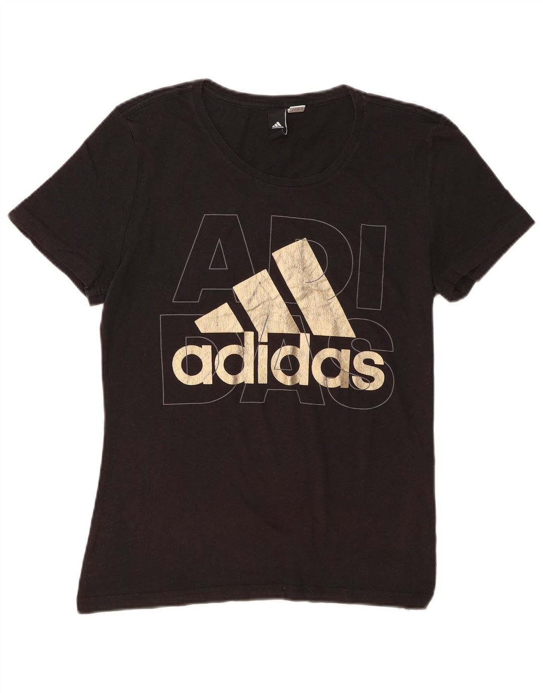 Женская футболка с рисунком Adidas Top UK 12, средний черный