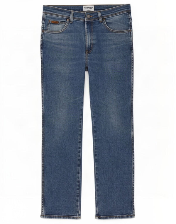 Мужские прямые джинсы Wrangler Texas W33 L30, синий хлопок