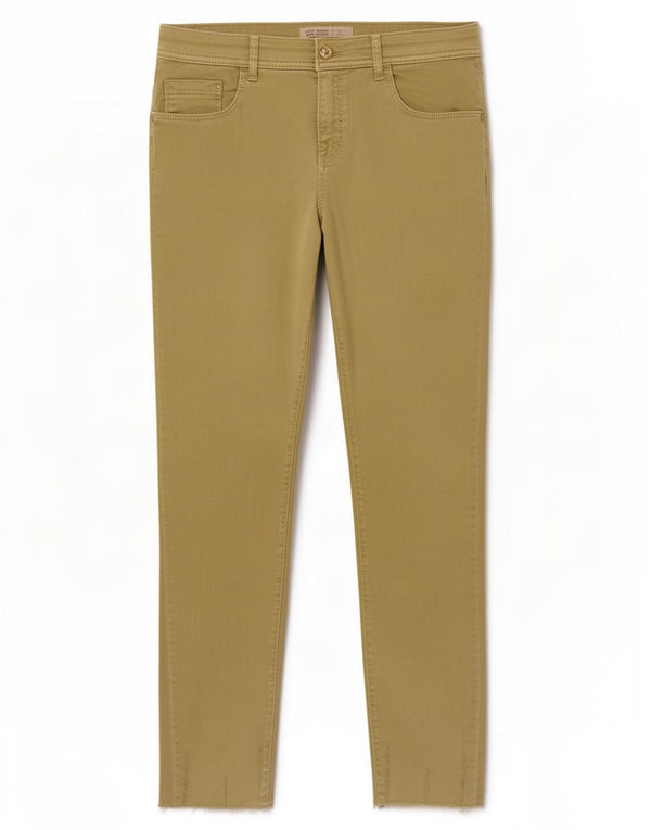 Женские укороченные джинсы скинни Zara EU 44 XL W34 L26, зеленые