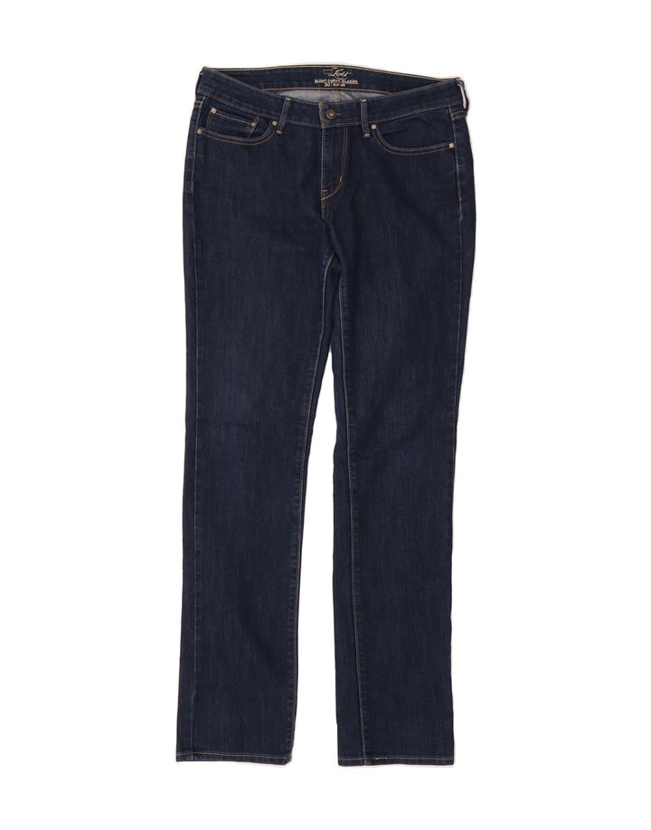 LEVI'S Womens Slightly Curvy Classic Fit Slim Jeans  W30 L33 Navy Blue Vintage Levi's and Second-Hand Levi's from Messina Hembry 
