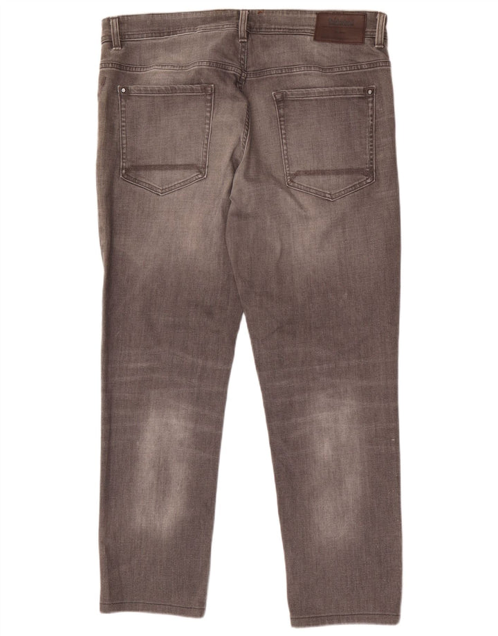 Мужские зауженные джинсы Timberland W38 L30, серый хлопок