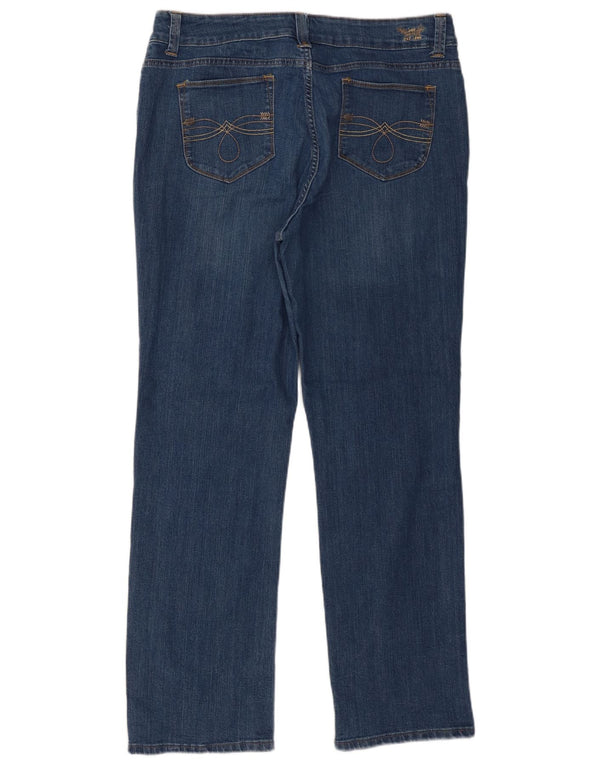 Женские прямые джинсы Lee Perfect Fit, США 18, 2XL, W38 L31, синий хлопок