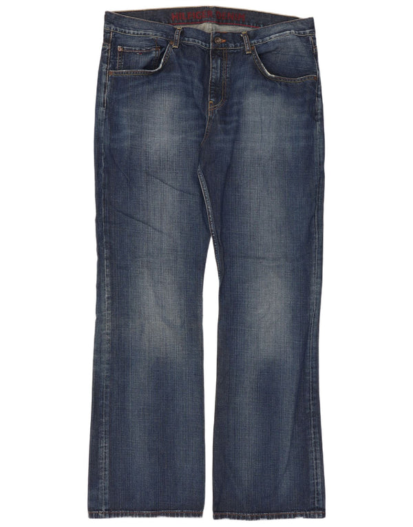Tommy Hilfiger Mens Manhattan Bootcut Jeans W38 L34 Blue Cotton