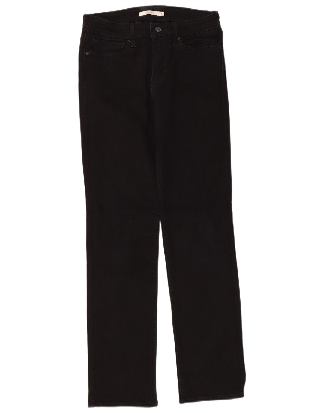 Женские прямые джинсы Levi's 714 W27 L30, черный хлопок