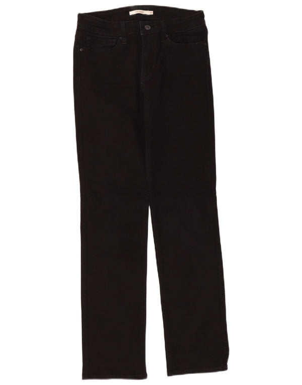 Женские прямые джинсы Levi's 714 W27 L30, черный хлопок