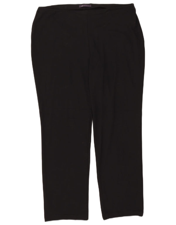 Женские прямые повседневные брюки Marks & Spencer UK 18 XL W40 L29 черные