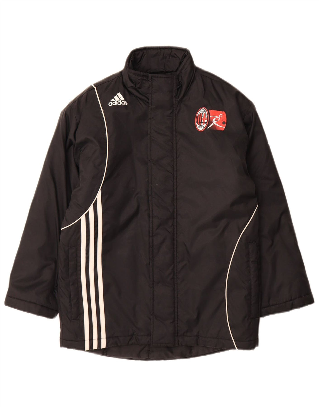 Утепленное пальто Adidas для мальчиков AC Milan 9-10 лет, черный полиэстер