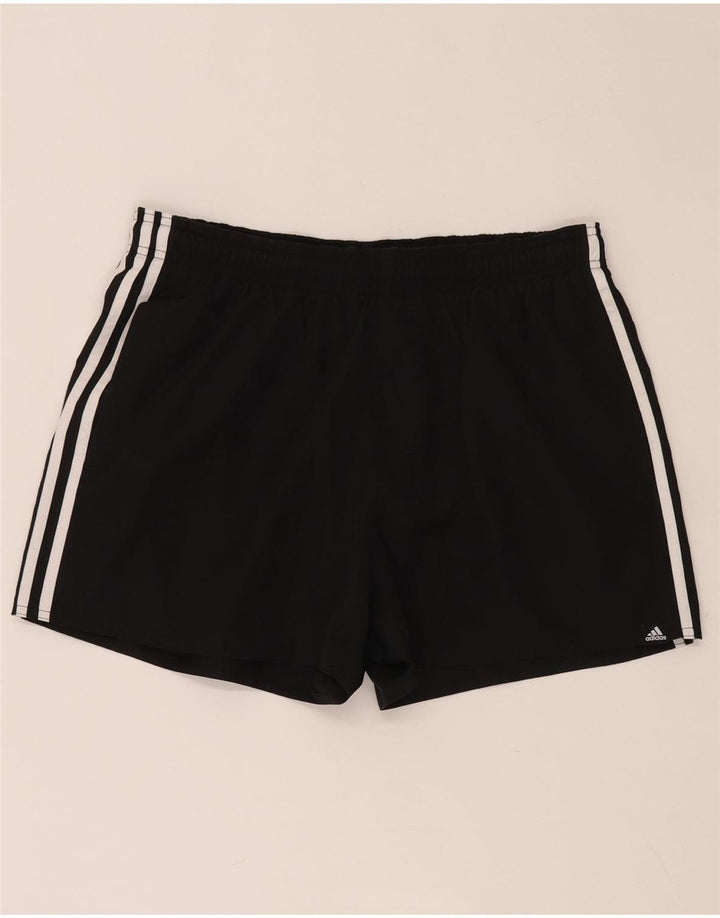 Женские спортивные шорты ADIDAS UK 14, большие черные, полиэстер