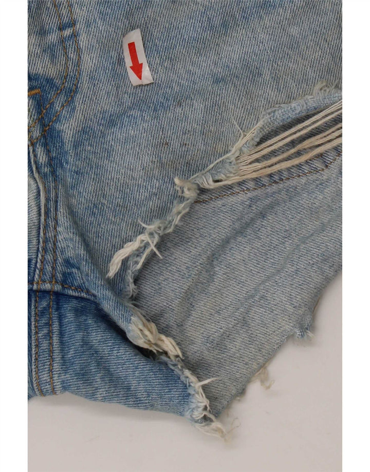 Женские джинсовые шорты Levi's 501 W26, маленькие синие, хлопок
