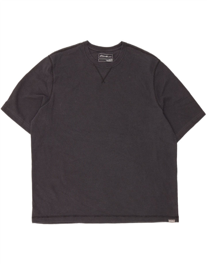 EDDIE BAUER Mens T-Shirt Top XL Black Cotton Vintage Eddie Bauer and Second-Hand Eddie Bauer from Messina Hembry 