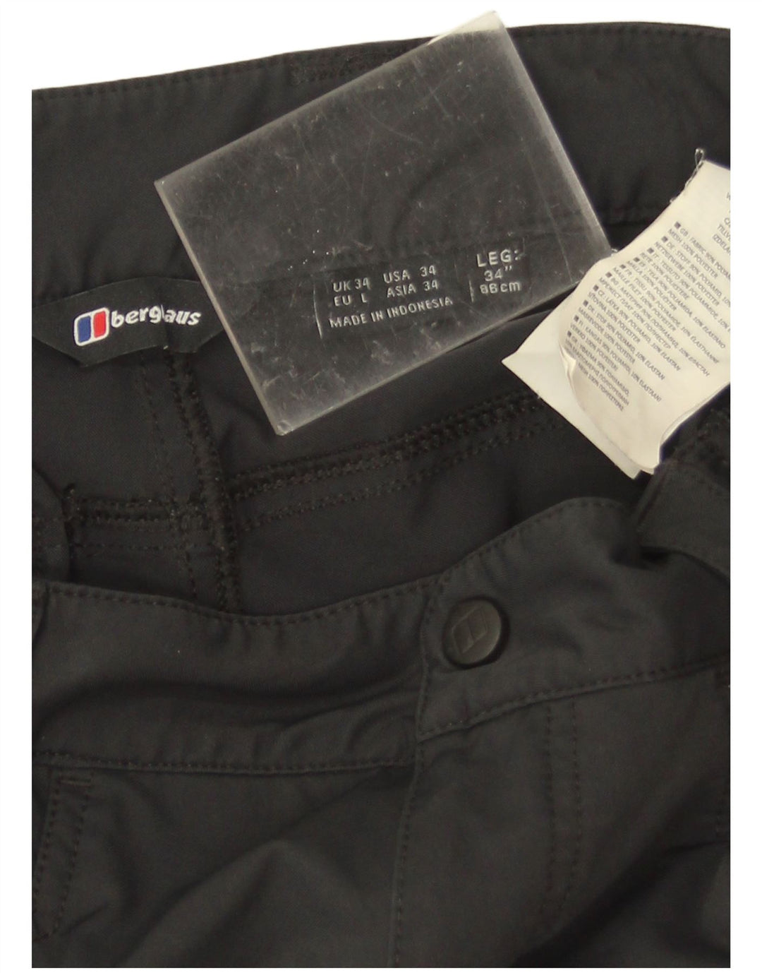 Berghaus Мужские водонепроницаемые брюки-карго W34 L34 черные из полиамида