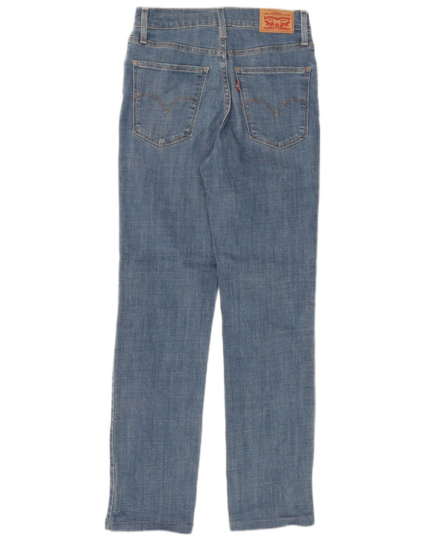 LEVI'S Womens 724 High Rise Straight Jeans W26 L32 Blue