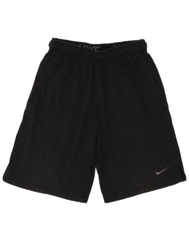 Мужские спортивные шорты Nike Dri Fit, маленькие черные, хлопковые