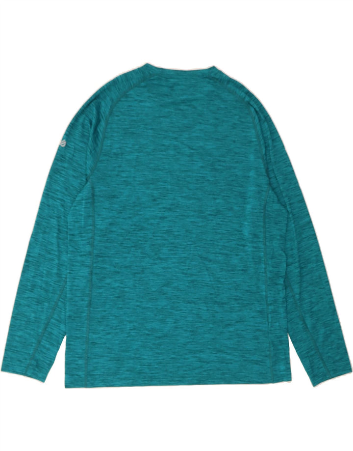 EDDIE BAUER Mens Top Long Sleeve Large Blue Pinstripe Polyester Vintage Eddie Bauer and Second-Hand Eddie Bauer from Messina Hembry 
