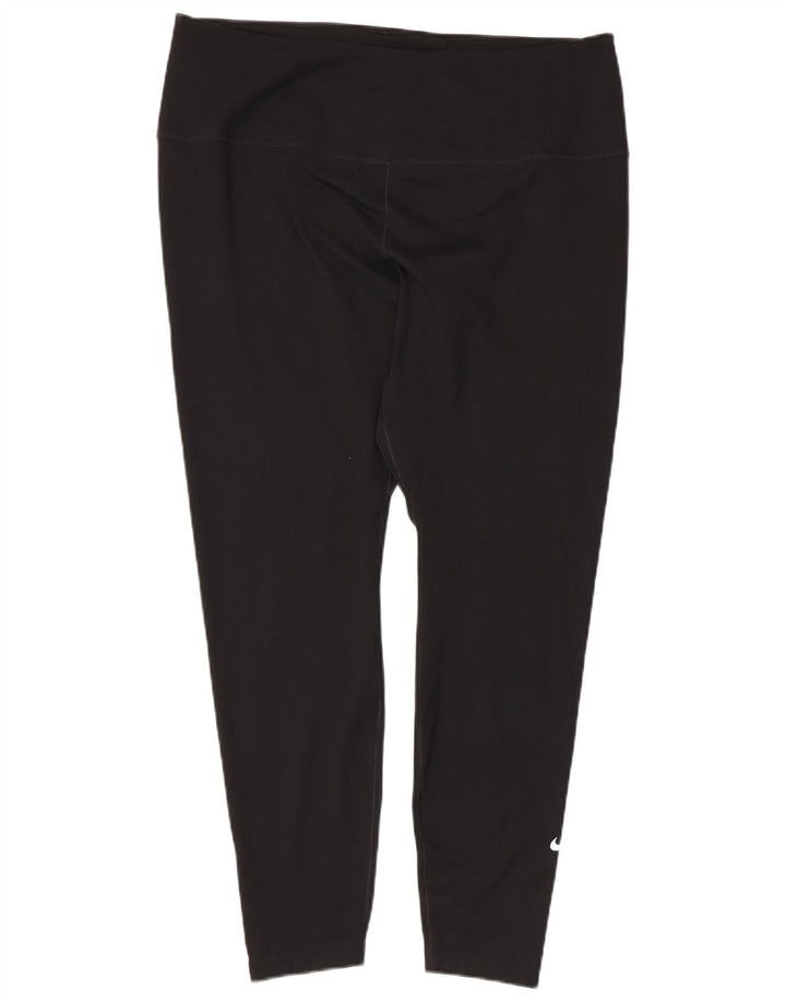 Женские леггинсы Nike Dri Fit UK 20 2XL, черный полиэстер