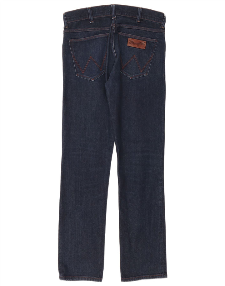 Мужские джинсы Wrangler Larston Slim W32 L32, темно-синий, хлопок