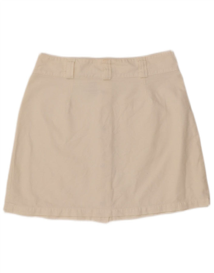 CALVIN KLEIN Женская мини-юбка W30 среднего цвета, хлопок белого цвета