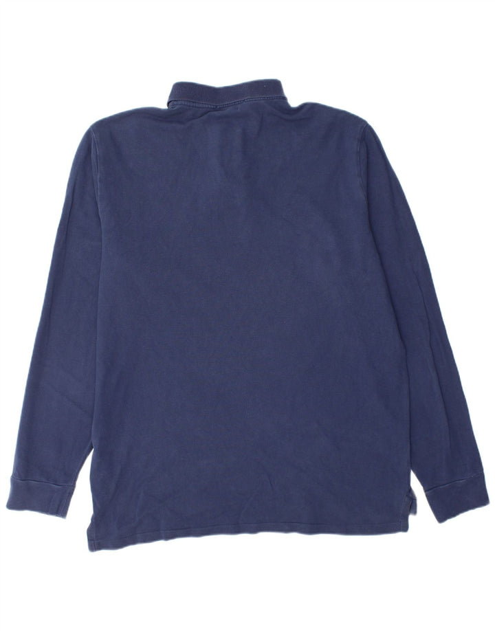 Мужская рубашка поло узкого кроя POLO RALPH LAUREN, большая темно-синяя