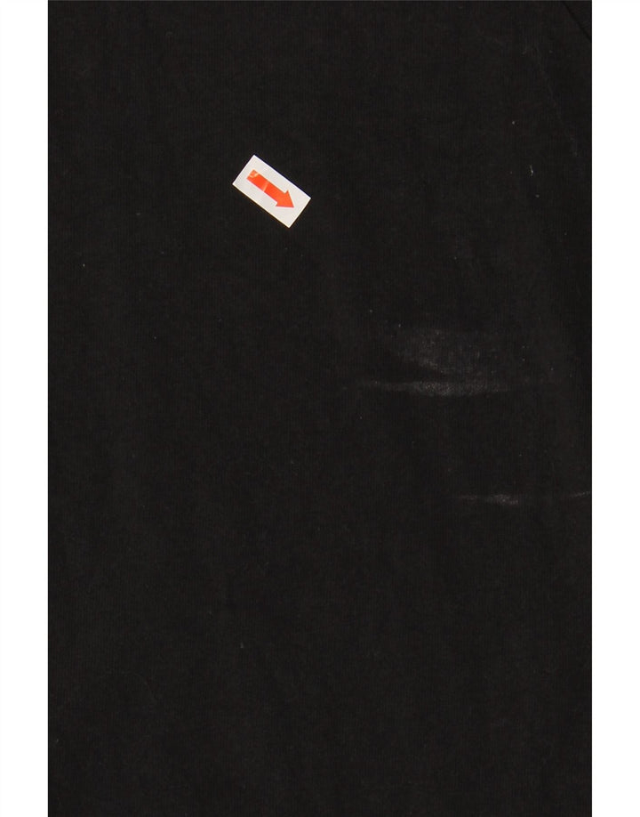 Женский топ ADIDAS с длинным рукавом UK 16/18, большой черный хлопок