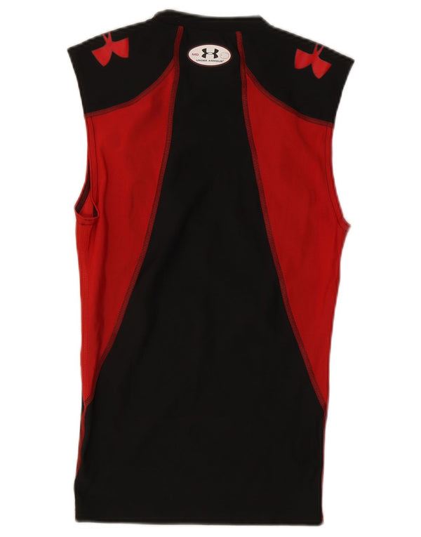 Женский жилет Under Armour Heat Gear Top UK 12, средний черный цвет с цветными блоками