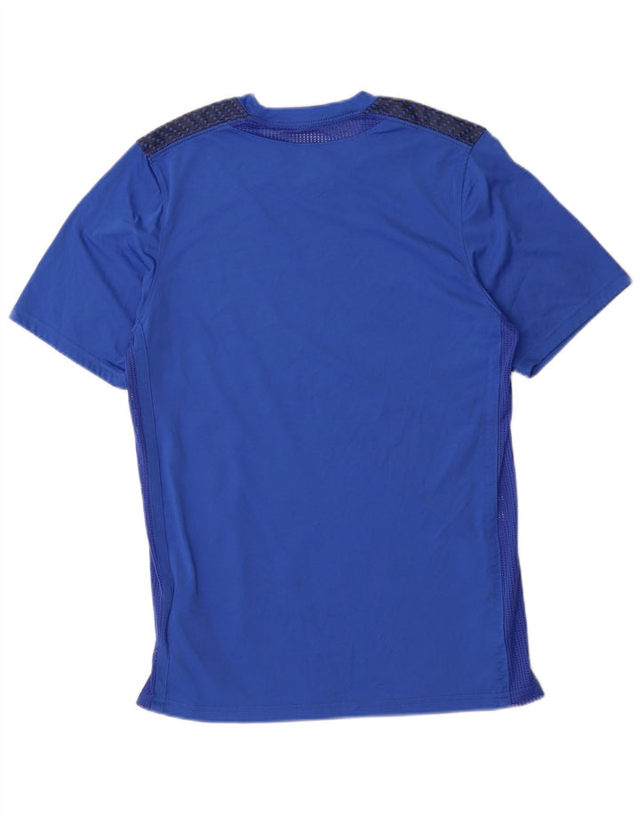 Мужская футболка Nike Dri Fit с графикой, верх, средний синий полиэстер