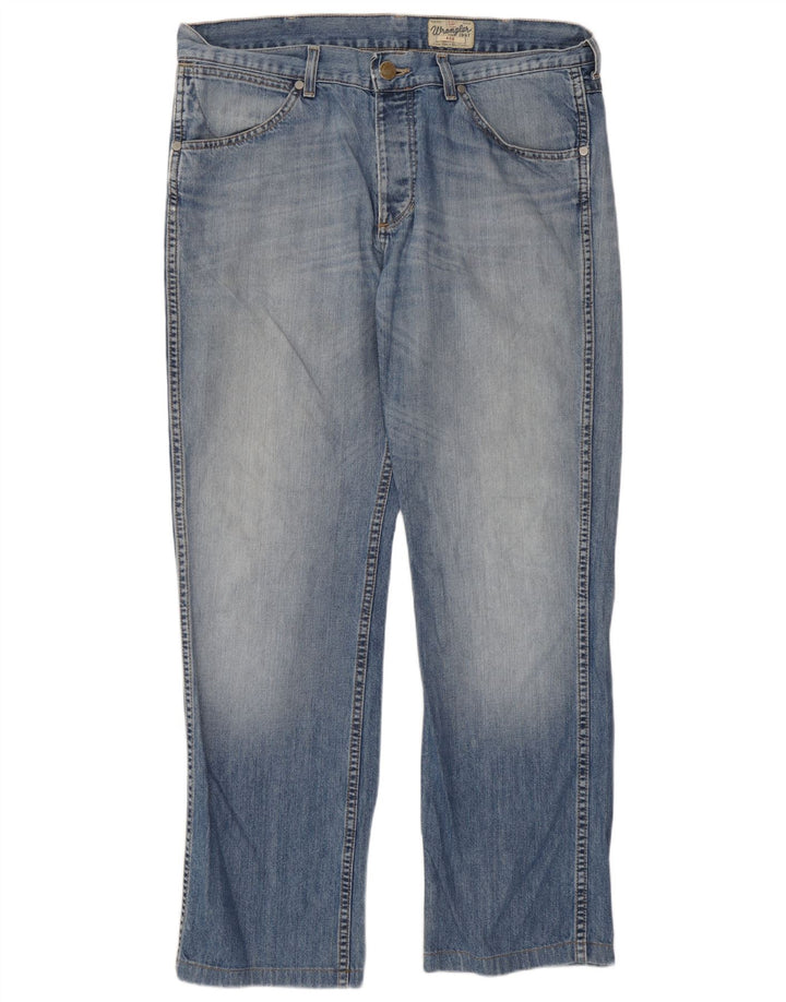 Мужские прямые джинсы Wrangler W36 L31 синие, хлопок