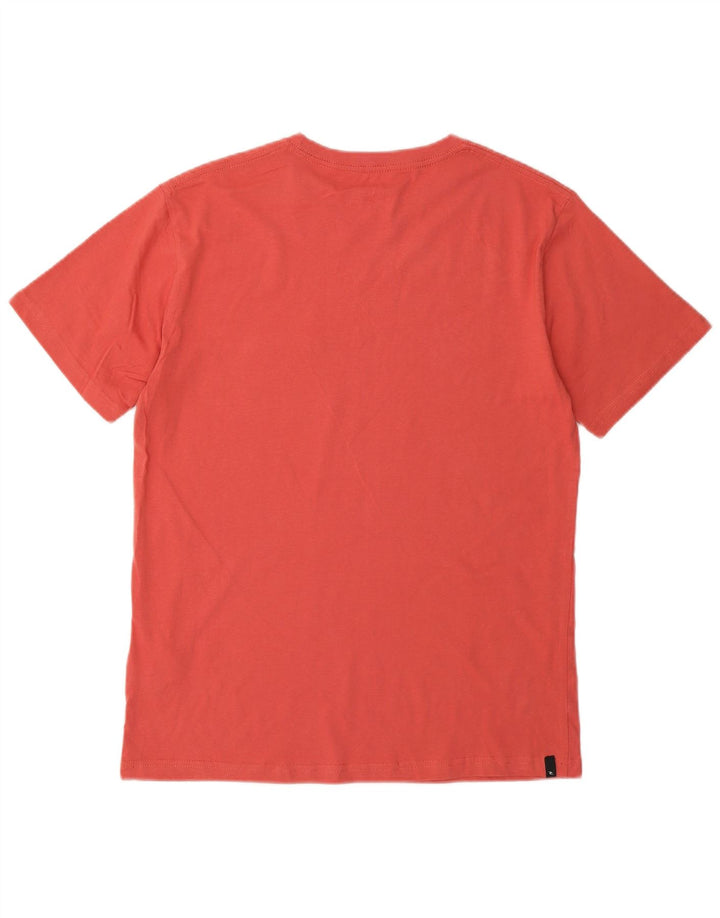 RIP CURL Mens Standard Fit T-Shirt Top Small Red Cotton