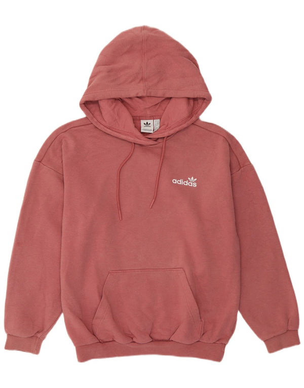 Женский джемпер с капюшоном Adidas Oversized UK 6 XS, розовый хлопок