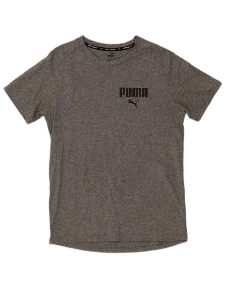 Мужская футболка с рисунком Puma, средний серый в крапинку