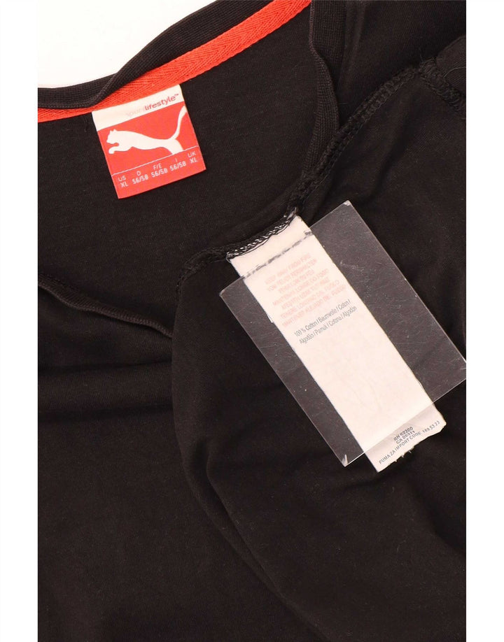 Мужская футболка Puma XL, черный хлопок