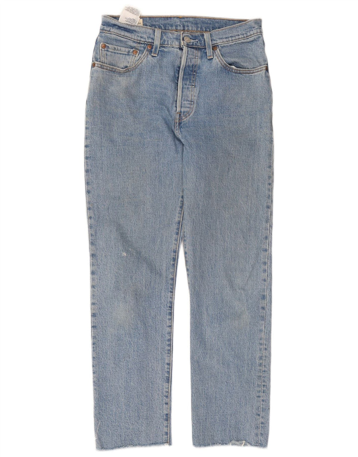 Женские прямые джинсы Levi's 501 W28 L28 синие, хлопок