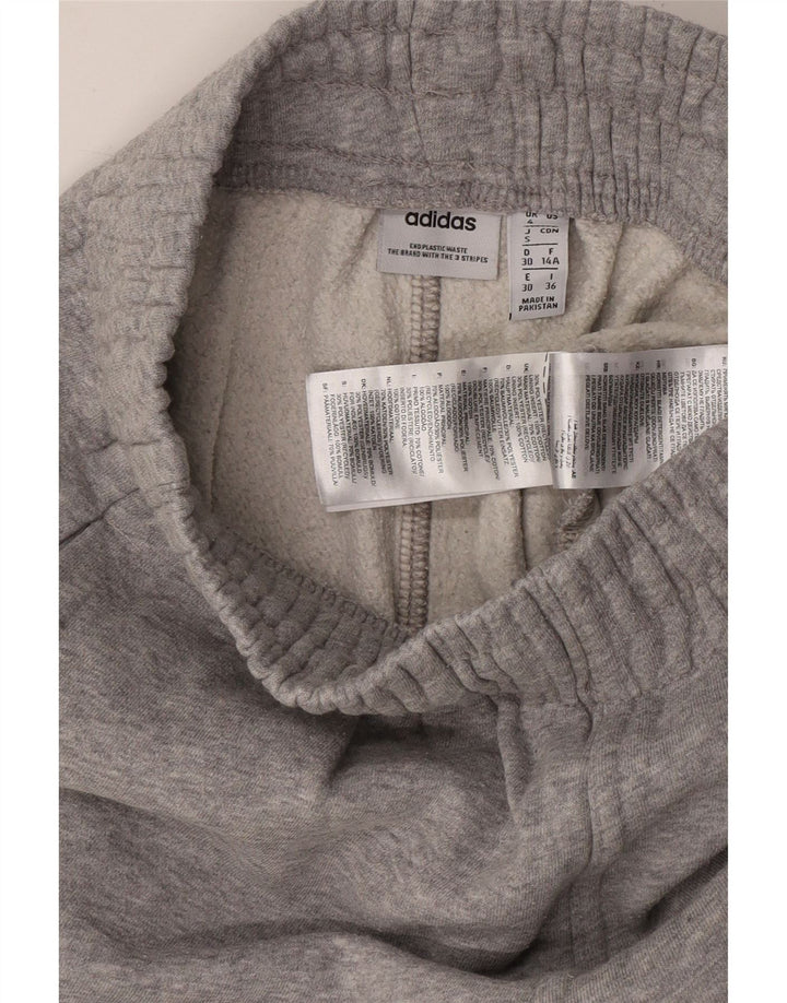 Женский спортивный костюм ADIDAS Брюки Джоггеры UK 4 XS Серый хлопок в крапинку