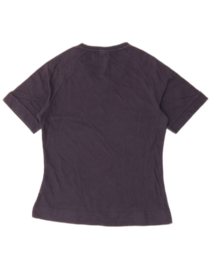 Женская футболка Adidas Top UK 12 Medium Navy Blue Хлопок