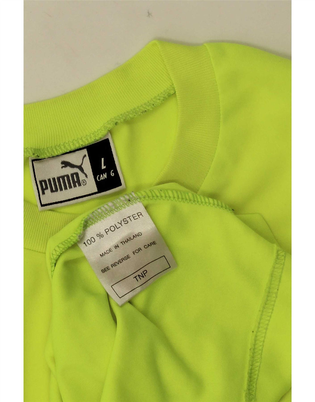 Мужская футболка с рисунком Puma, большой желтый полиэстер с цветными блоками