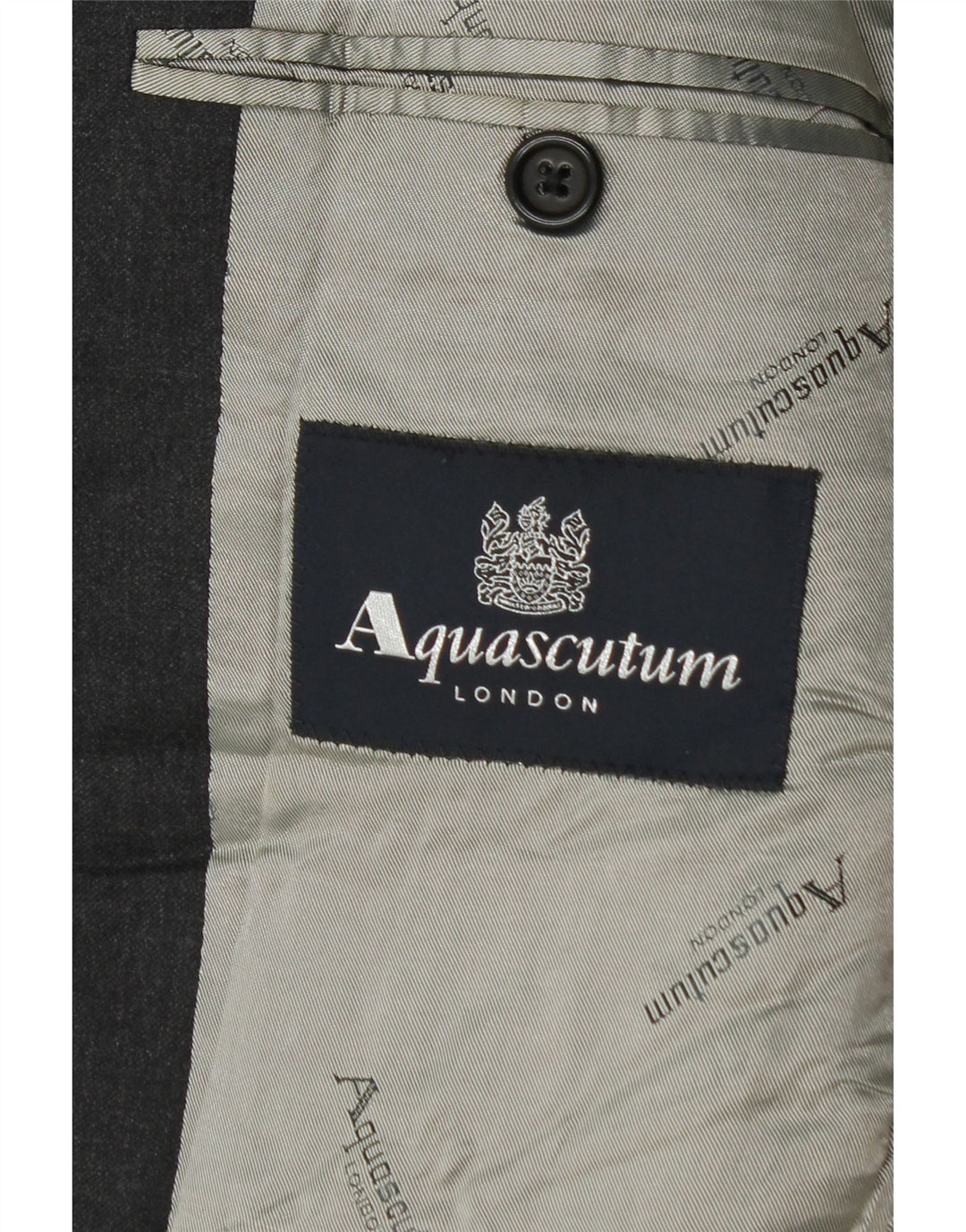Мужской пиджак Aquascutum на 2 пуговицах, Великобритания, 36, маленький, серый, шерстяной