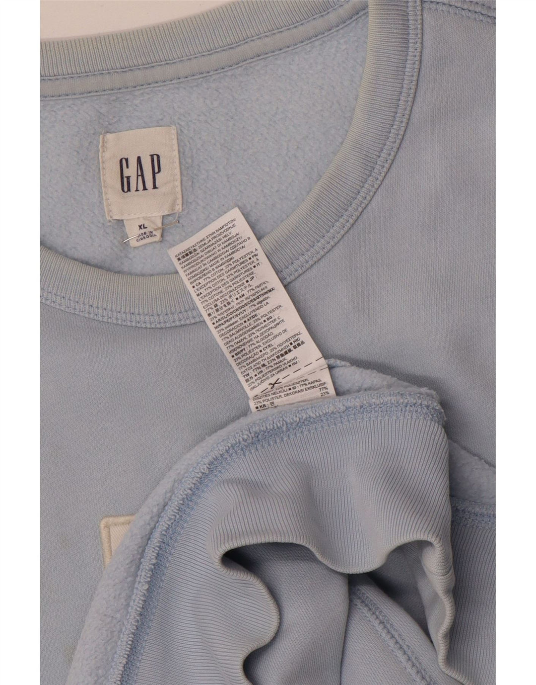 Мужской свитшот с рисунком Gap XL, синий хлопок
