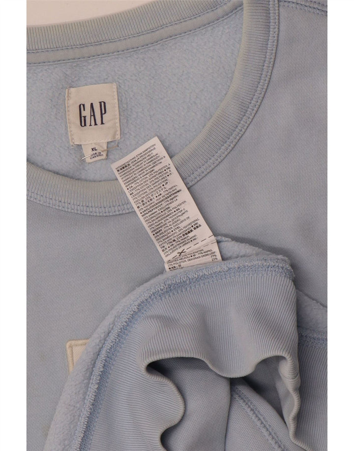 Мужской свитшот с рисунком Gap XL, синий хлопок
