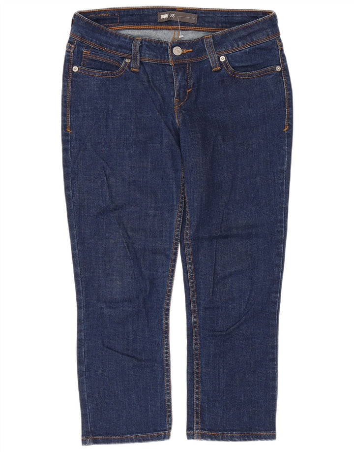 Женские джинсы-капри Levi's W26 L21, темно-синие, хлопок