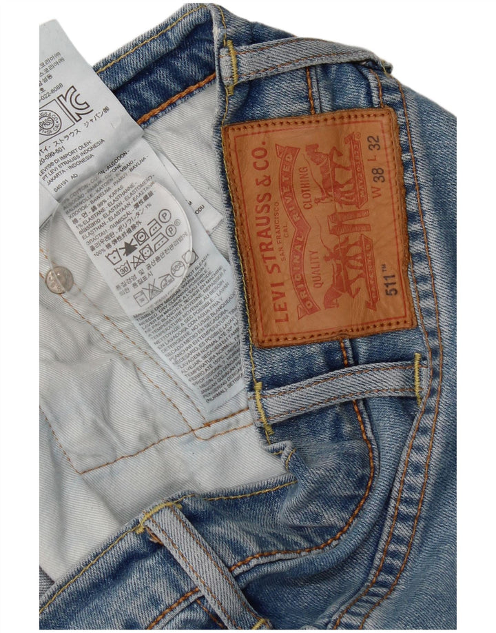 Мужские джинсы Levi's 511 Slim W38 L32 Синие, хлопок