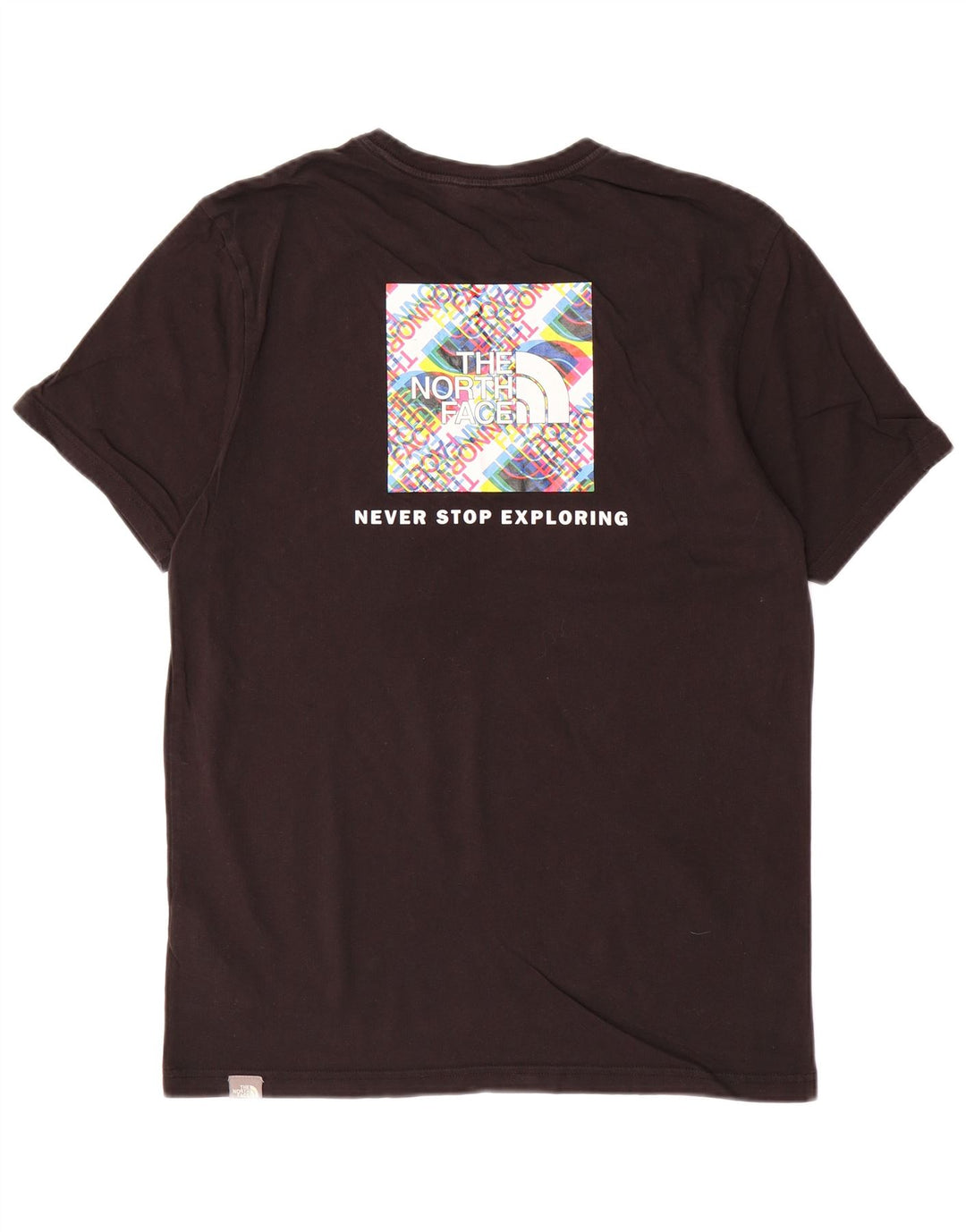 THE NORTH FACE Мужская футболка с рисунком Топ среднего размера, черный хлопок