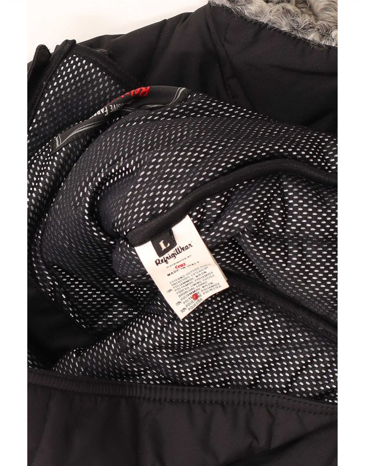 Женская ветровка Refrigiwear UK 14, большая черная полиамидная куртка