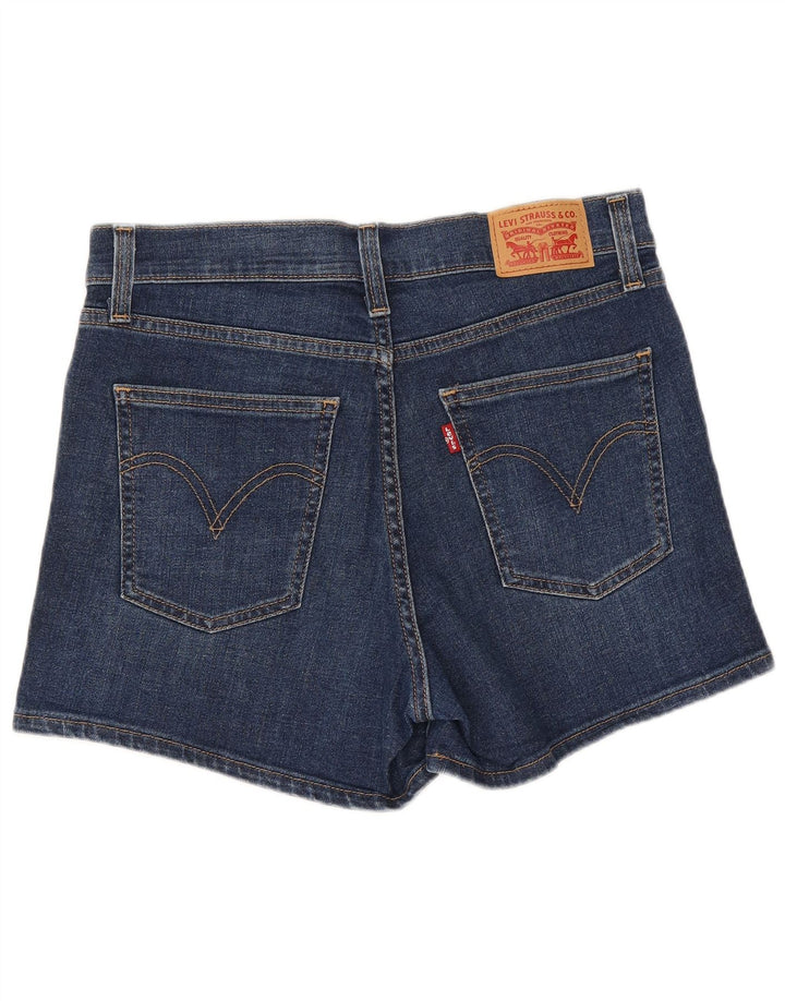 Женские джинсовые шорты Levi's W28, хлопковые, среднего синего цвета
